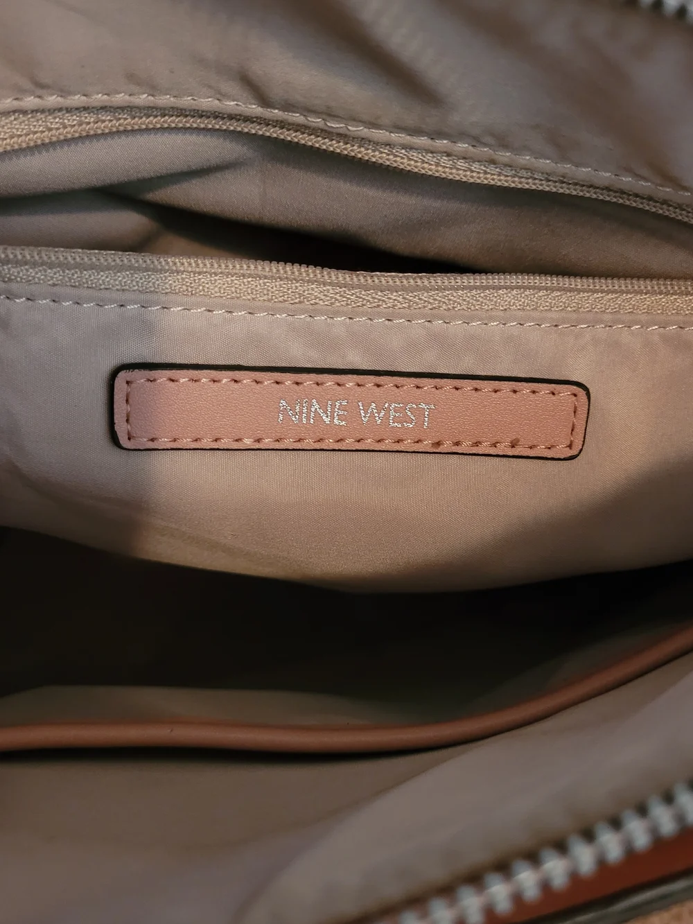 Nine West Pink Embossed Satchel